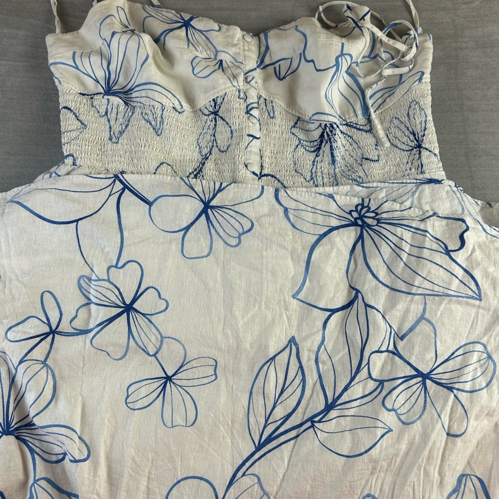 GAP Blue and White Patterned Dress
